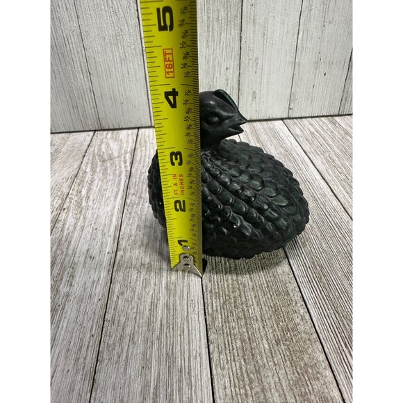 Vintage Black Quail Figurines Statues Ceramic Home Decor - Set Of 2 - Picture 9 of 10
